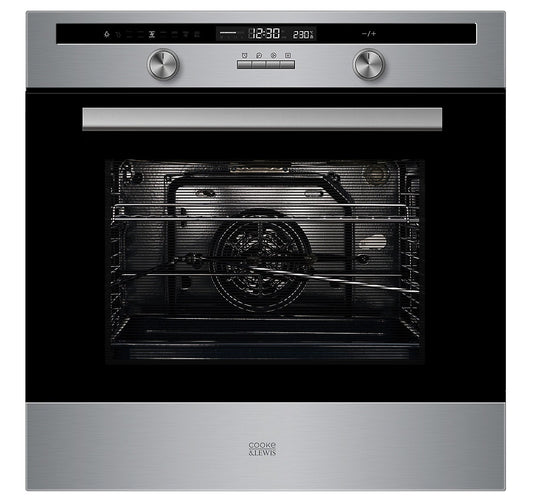 Cooke & Lewis CLPYSTa Built-in Single Pyrolytic Electric Oven