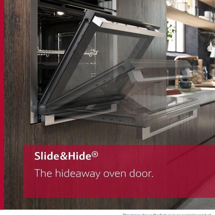 Neff N50 B6ACH7AG7B Slide and Hide Electric Single Oven - Graphite