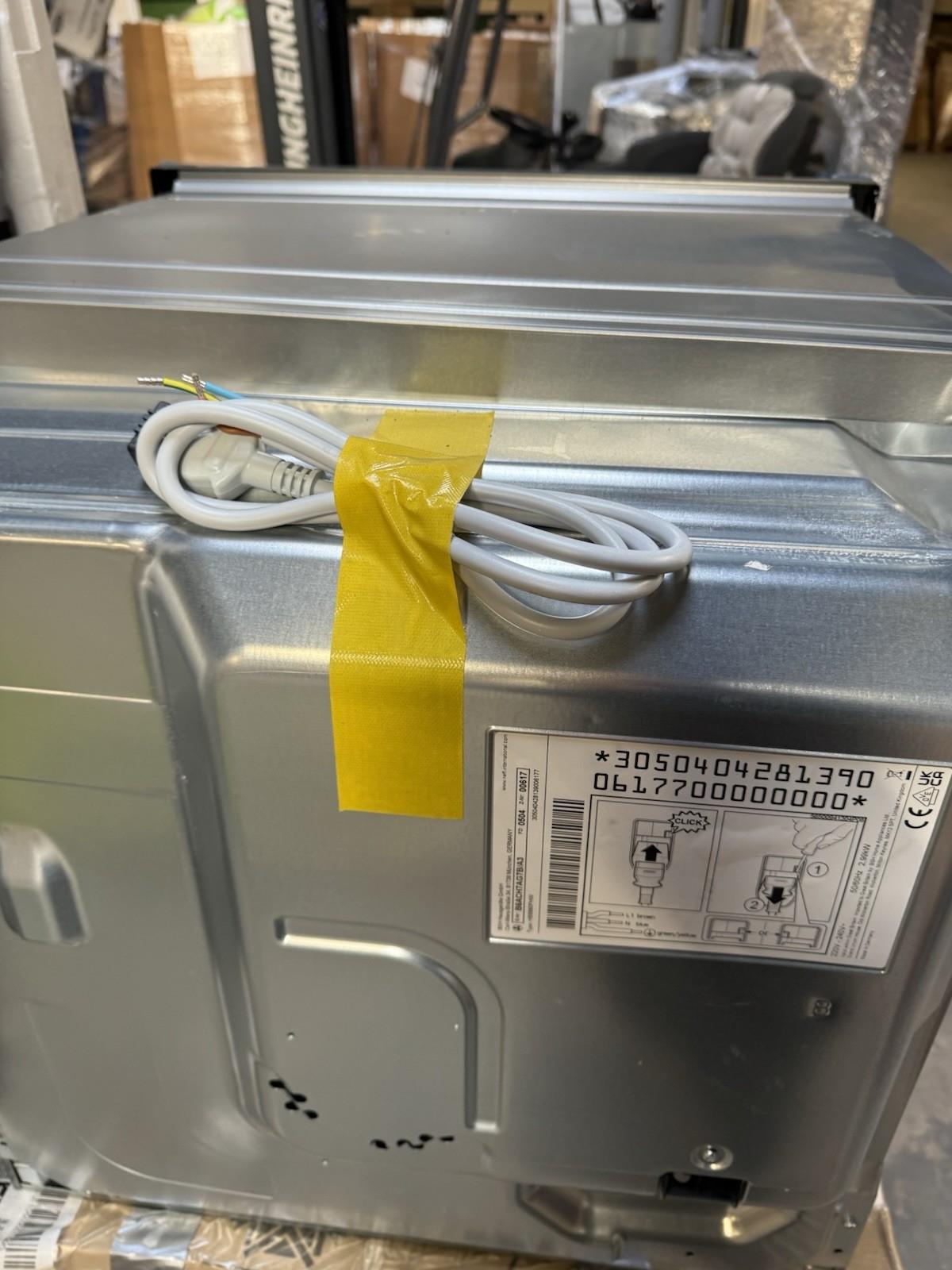 Neff N50 B6ACH7AG7B Slide and Hide Electric Single Oven - Graphite