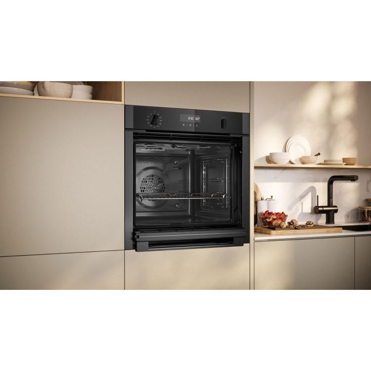 Neff N50 B6ACH7AG7B Slide and Hide Electric Single Oven - Graphite