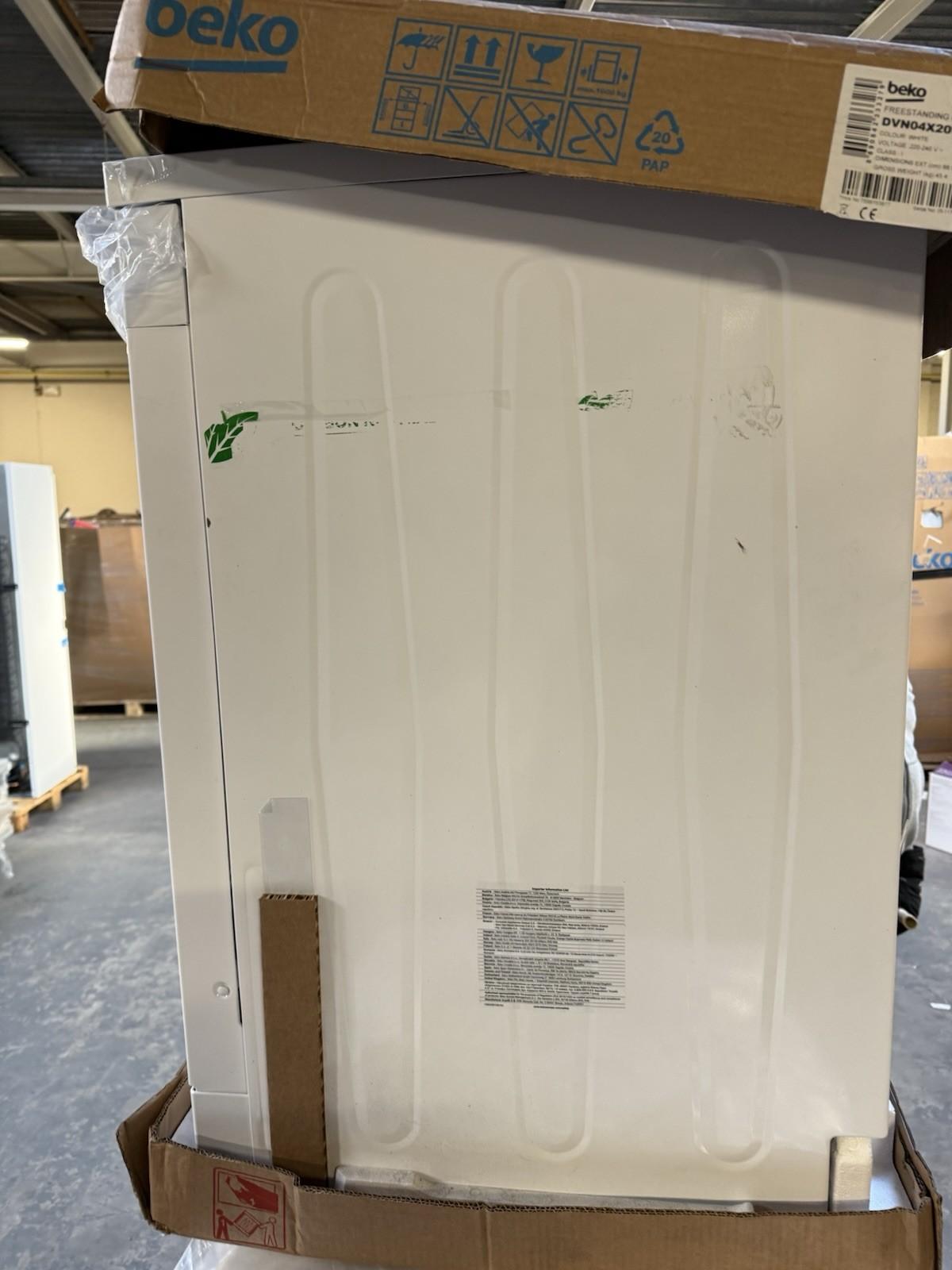 Beko DVN04X20W Full-size Dishwasher, 13 Place Settings, White, E Rated