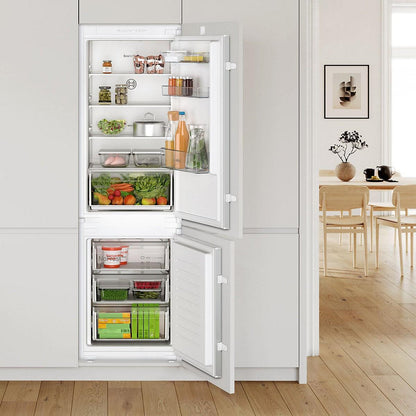 Bosch KIN86NSE0G 60:40 Traditional Built-in Frost Free Fridge Freezer - White