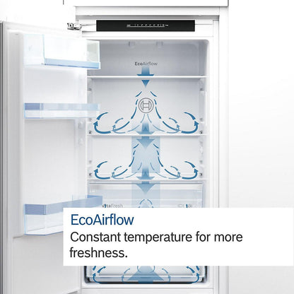 Bosch KIN86NSE0G 60:40 Traditional Built-in Frost Free Fridge Freezer - White