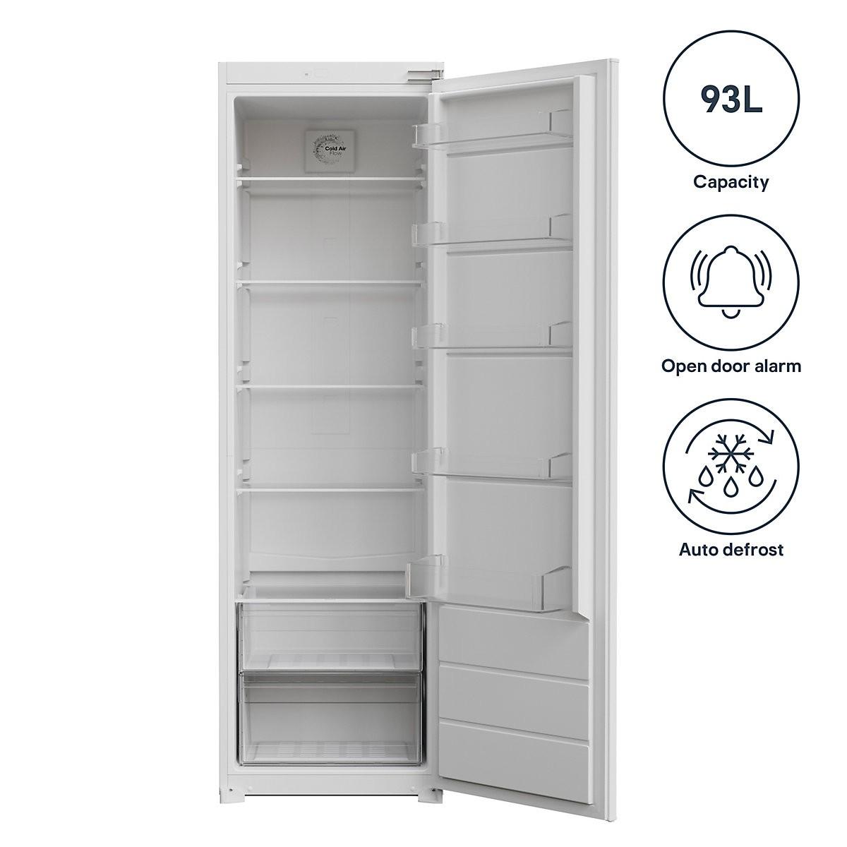 GoodHome GHBITFRUK Built-in Tall Fridge - Gloss White RRP £398