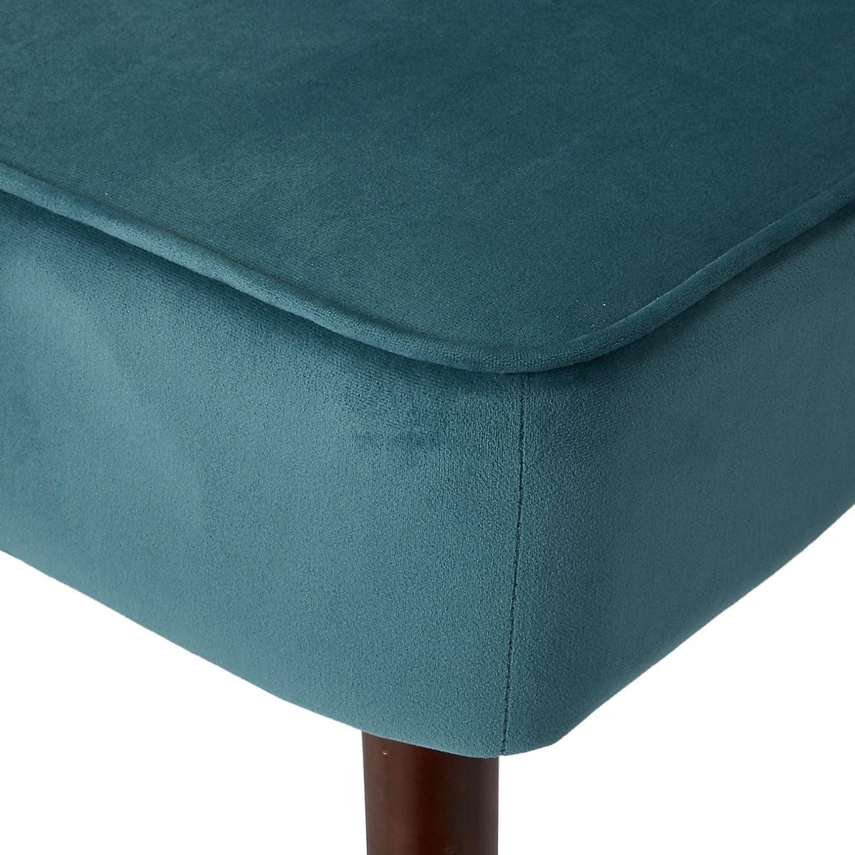 Zorita Teal Velvet Effect Occasional Chair (H)830mm (W)650mm (D)715mm