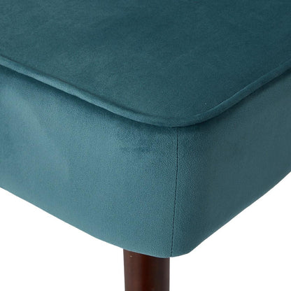 Zorita Teal Velvet Effect Occasional Chair (H)830mm (W)650mm (D)715mm