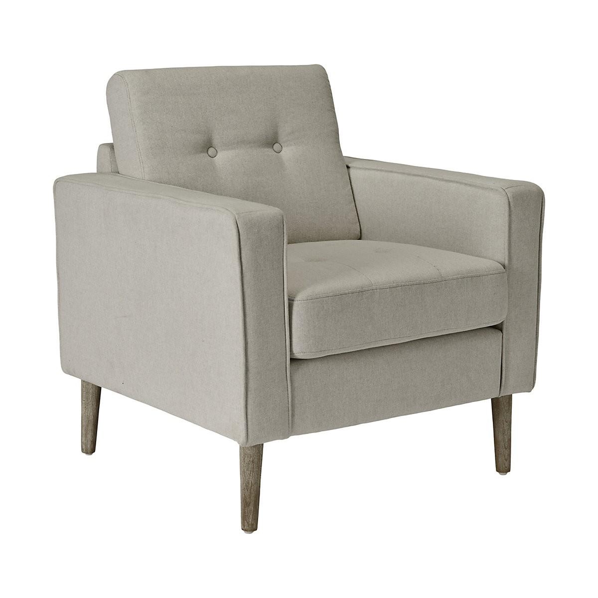 Zennor Light Grey Linen Effect Relaxer Chair (H)850mm (W)770mm (D)795mm