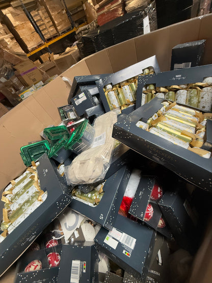 🎄 Christmas Items Pallet Joblot Wholesale Stock - Returns & Overstock 🎁