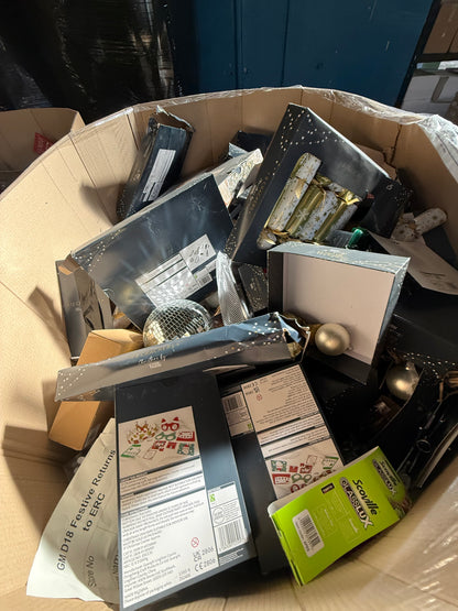 🎄 Christmas Items Pallet Joblot Wholesale Stock - Returns & Overstock 🎁