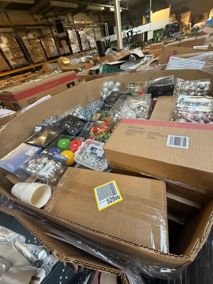 🎄 Christmas Items Pallet Joblot Wholesale Stock - Returns & Overstock 🎁
