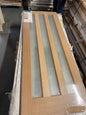 Vertical 3 Lite Obscure Glazed Contemporary Natural White Oak Veneer Timber Door