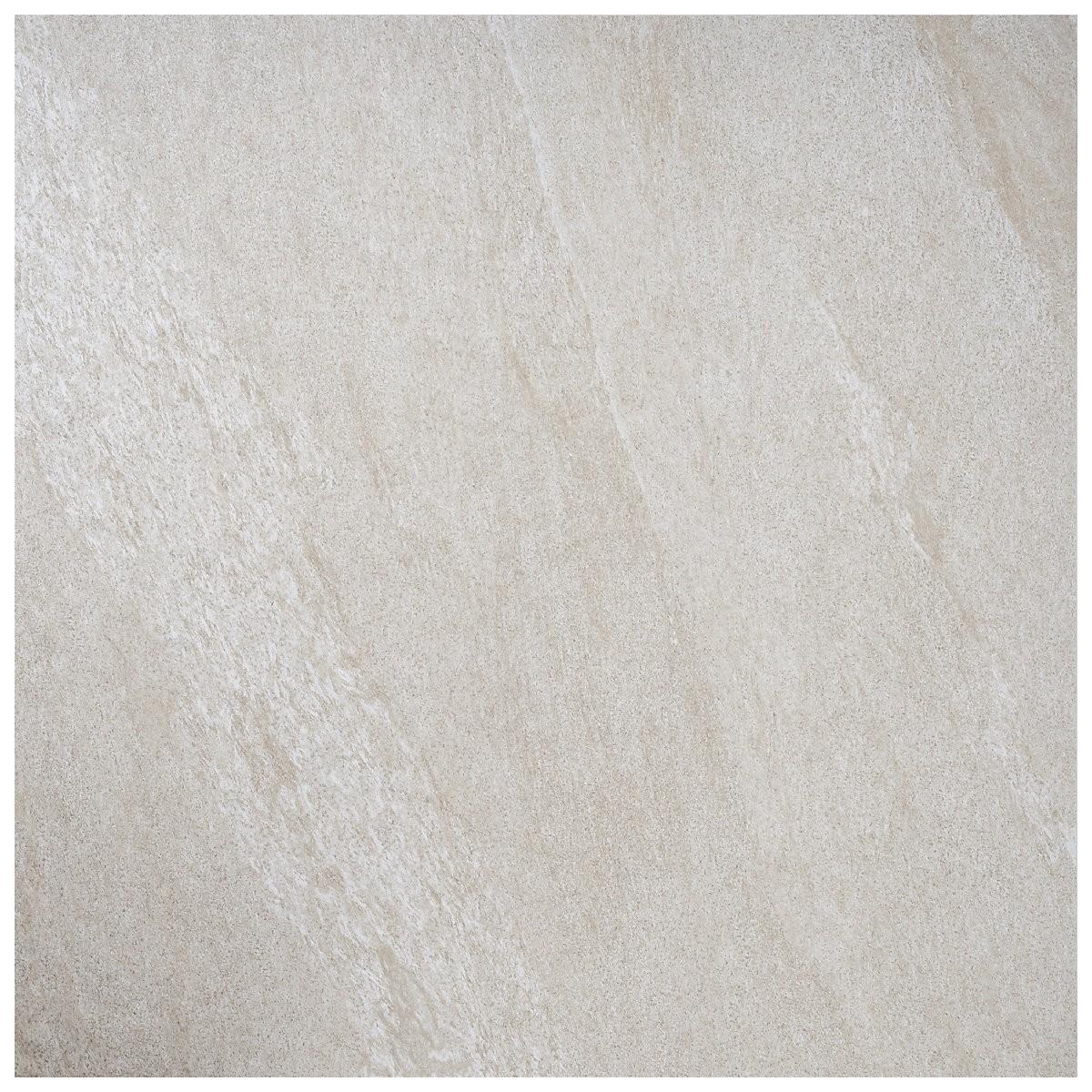 Beige outdoor porcelain floor tiles with a smooth, natural stone-like finish for patios and gardens