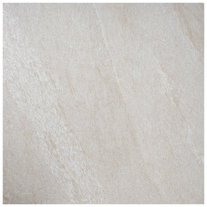 Beige outdoor porcelain floor tiles with a smooth, natural stone-like finish for patios and gardens