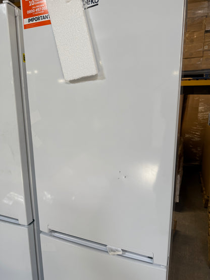 Beko CFG4582W frost free fridge freezer in white with a sleek design and spacious storage