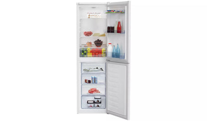 Beko CFG4582W frost free fridge freezer with spacious interior and adjustable shelves for easy organisation