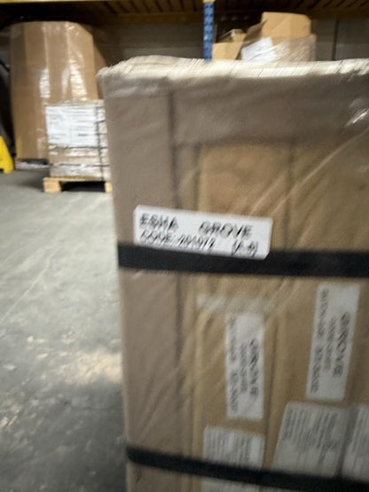 Packaged Cream Outdoor Porcelain Floor Tiles by Ironbridge & Sons Ltd stacked in warehouse