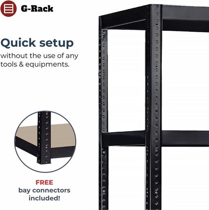 G-Rack Garage Shelving Racking with quick setup and no tools required