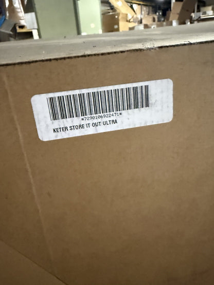 Keter Store it out ultra Wood effect Plastic Barrel Bike store