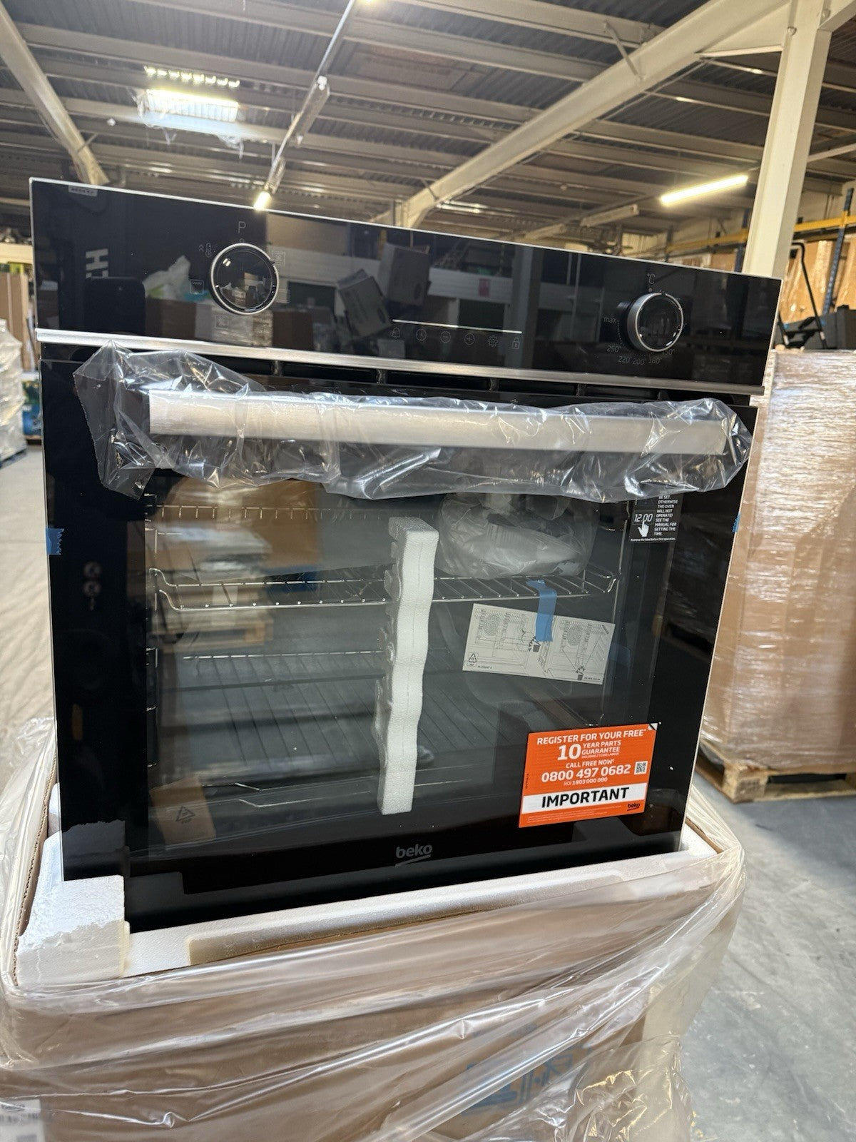 Beko BBQE24300B Built-in Single Multifunction Oven - Black