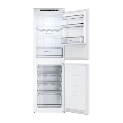 Haier HB50T618FMK 50:50 Traditional Integrated Frost Free Fridge Freezer - White