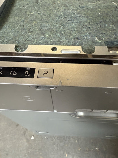 Top view of Ironbridge integrated slimline dishwasher control panel with buttons for easy operation