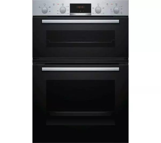 Bosch MHA133BR0B Built-in Double Oven - Stainless Steel Effect