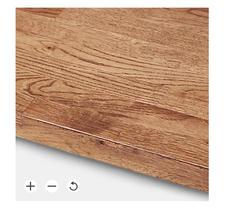 GoodHome 40mm Stained Dark Wood Effect Solid Oak Square Edge Kitchen Worktop, (L)3000mm