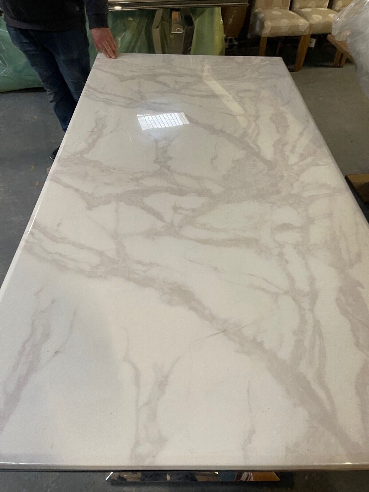 Arighi Bianchi Arianna Marble Dining Table 200cm RRP £1,319